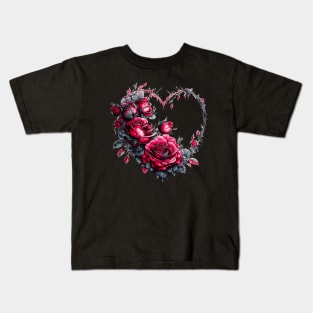 Heart of Roses Kids T-Shirt